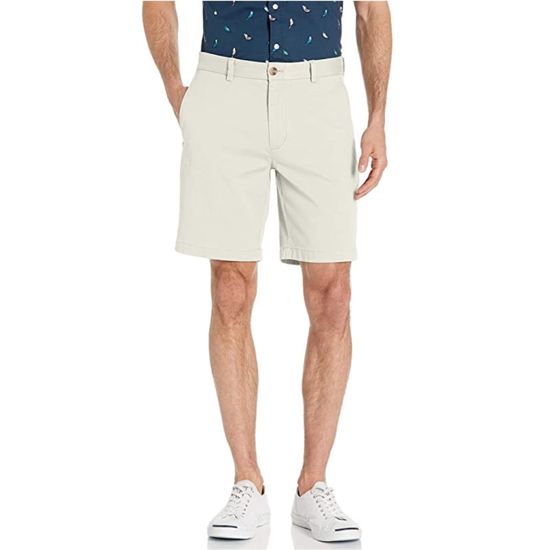 vineyard vines Men's 9 Inch Stretch Breaker Shorts, Stone, 34 - Image 1